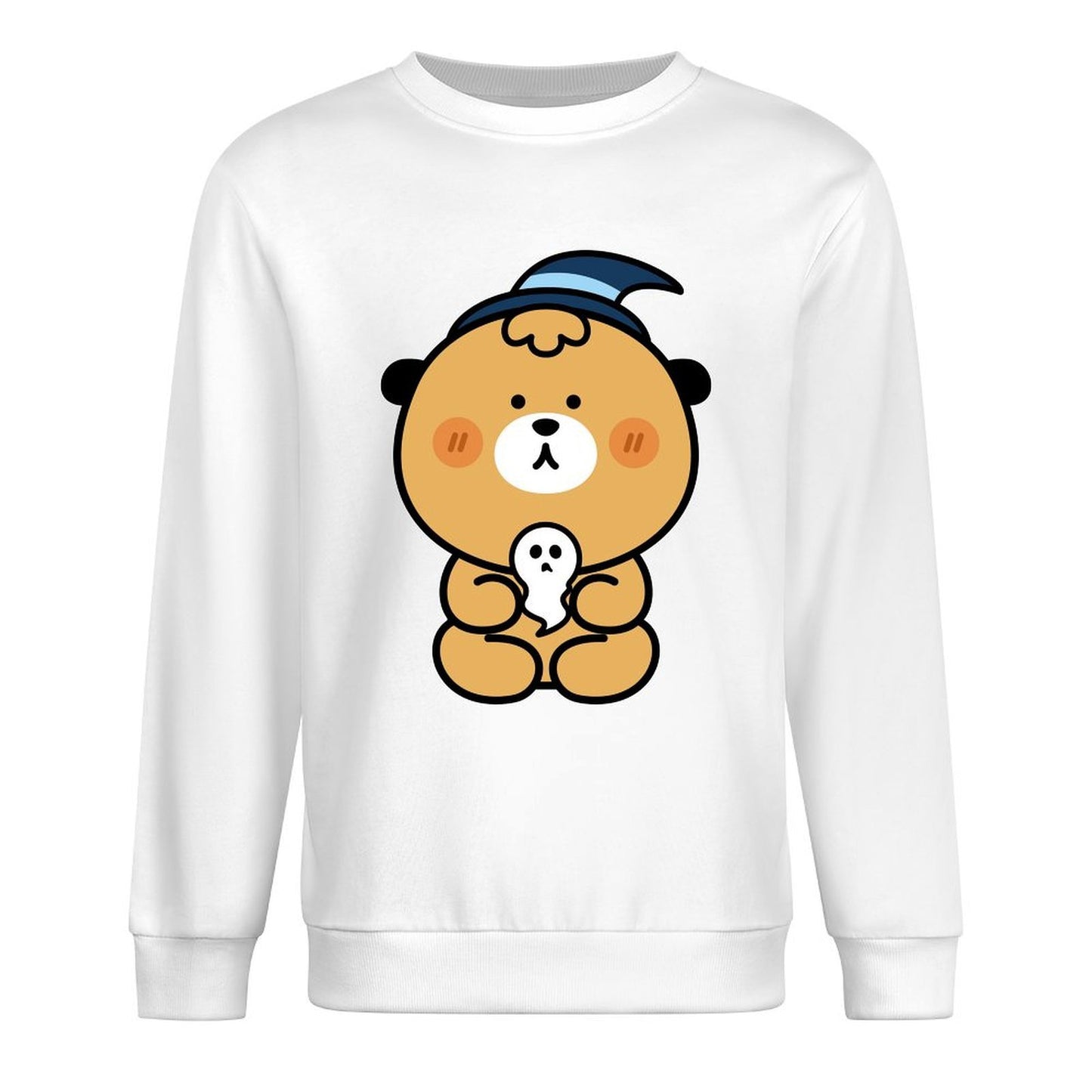 Front Patterned Long Sleeve TopBold TimelessComfort