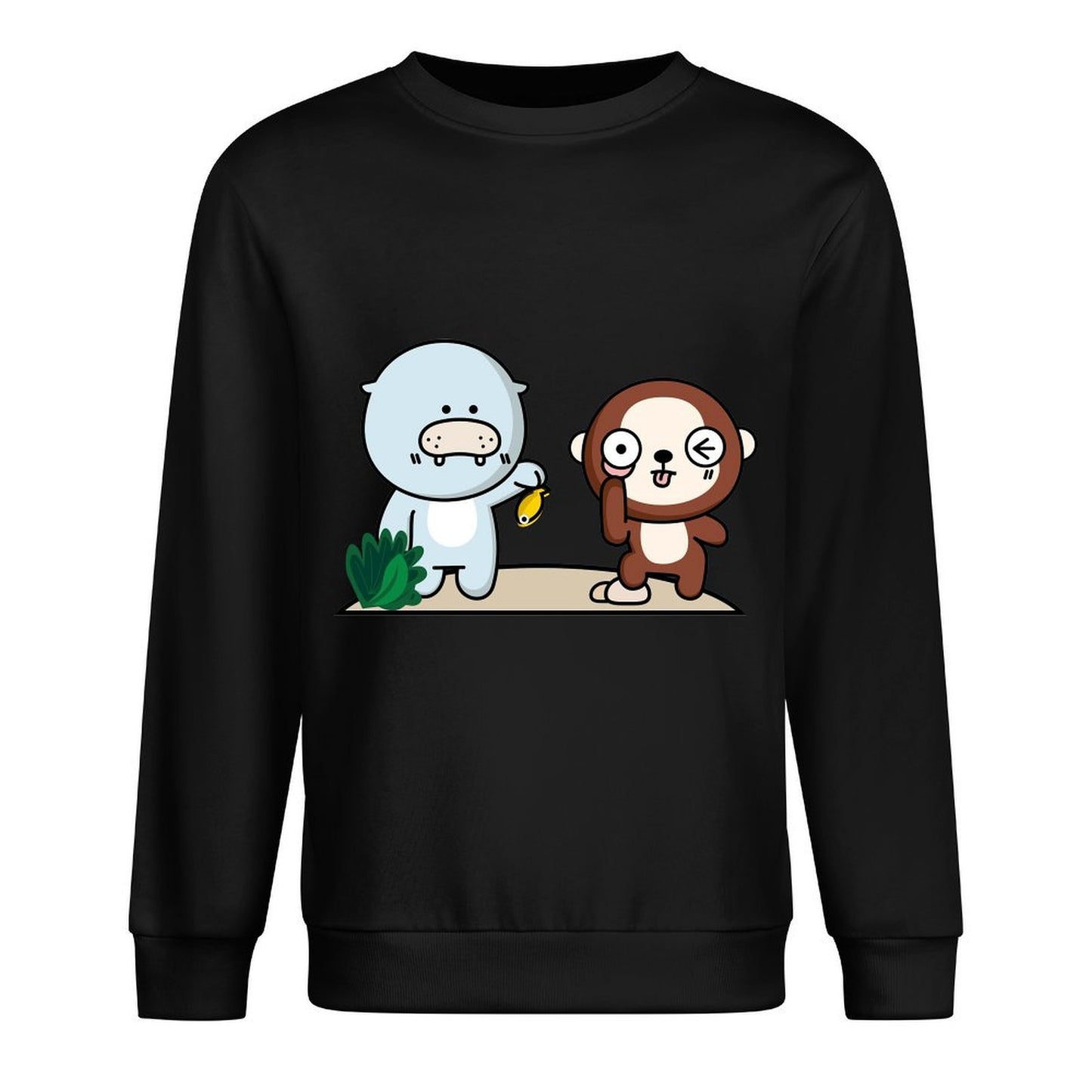 Front Patterned Long Sleeve TopPureStyle ComfortLine