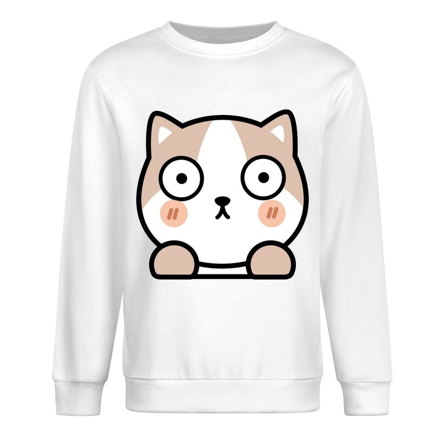 Front Patterned Long Sleeve TopActiveWear Fitted