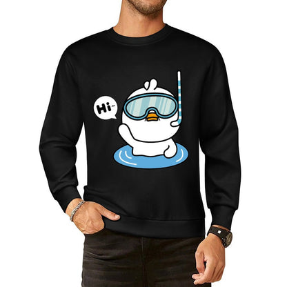 Front Patterned Long Sleeve TopRecycled Printing