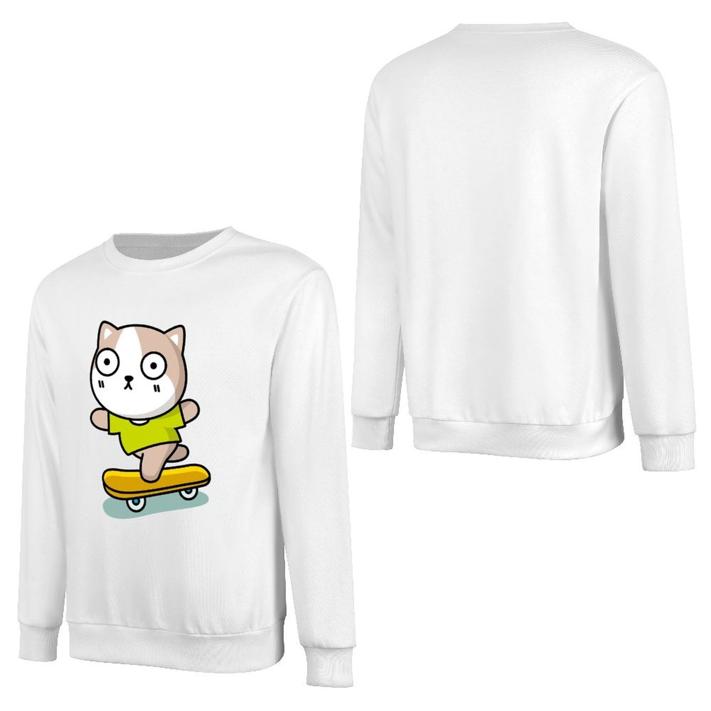 Front Patterned Long Sleeve TopPrint-Ready SoftTouch