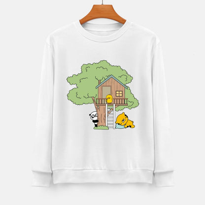 Front Patterned Long Sleeve TopOriginal Heat-Transfer