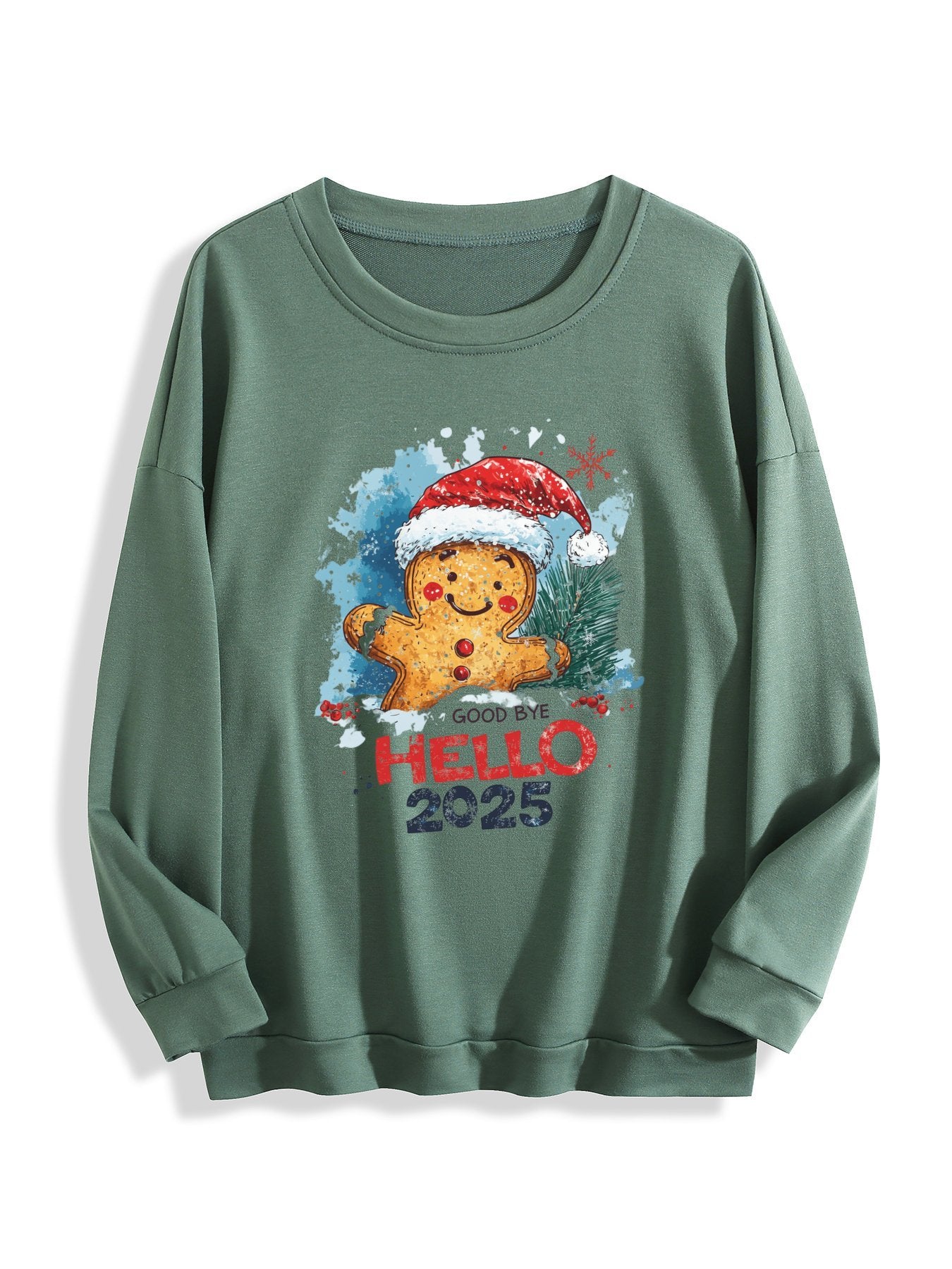 Customizable Christmas-themed long-sleeved Christmas Hello