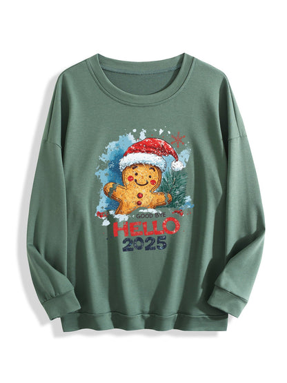 Customizable Christmas-themed long-sleeved Christmas Hello