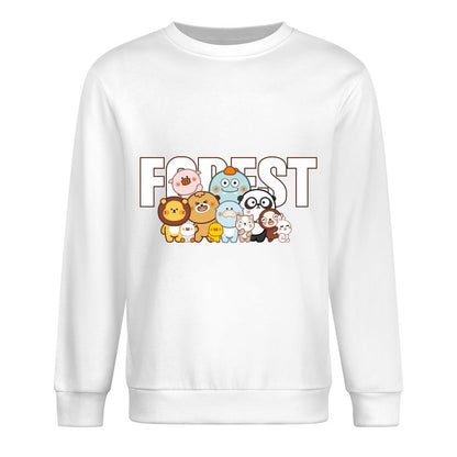 Front Patterned Long Sleeve TopComfort Essential