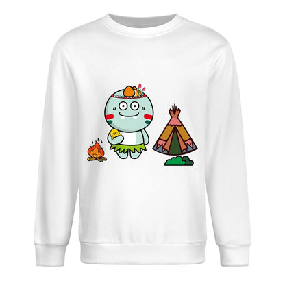 Front Patterned Long Sleeve TopSignature Soft-Touch