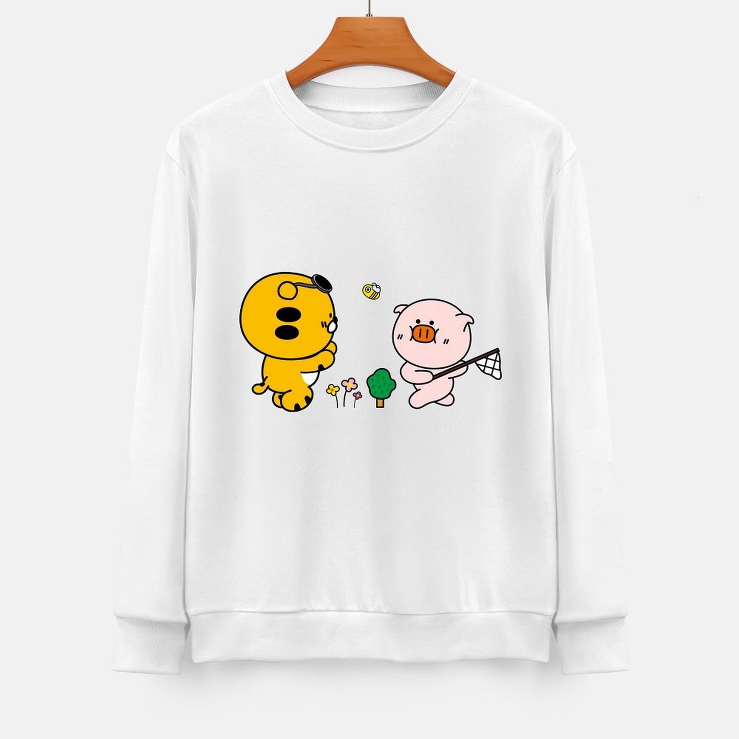 Front Patterned Long Sleeve TopClean EverydayFit