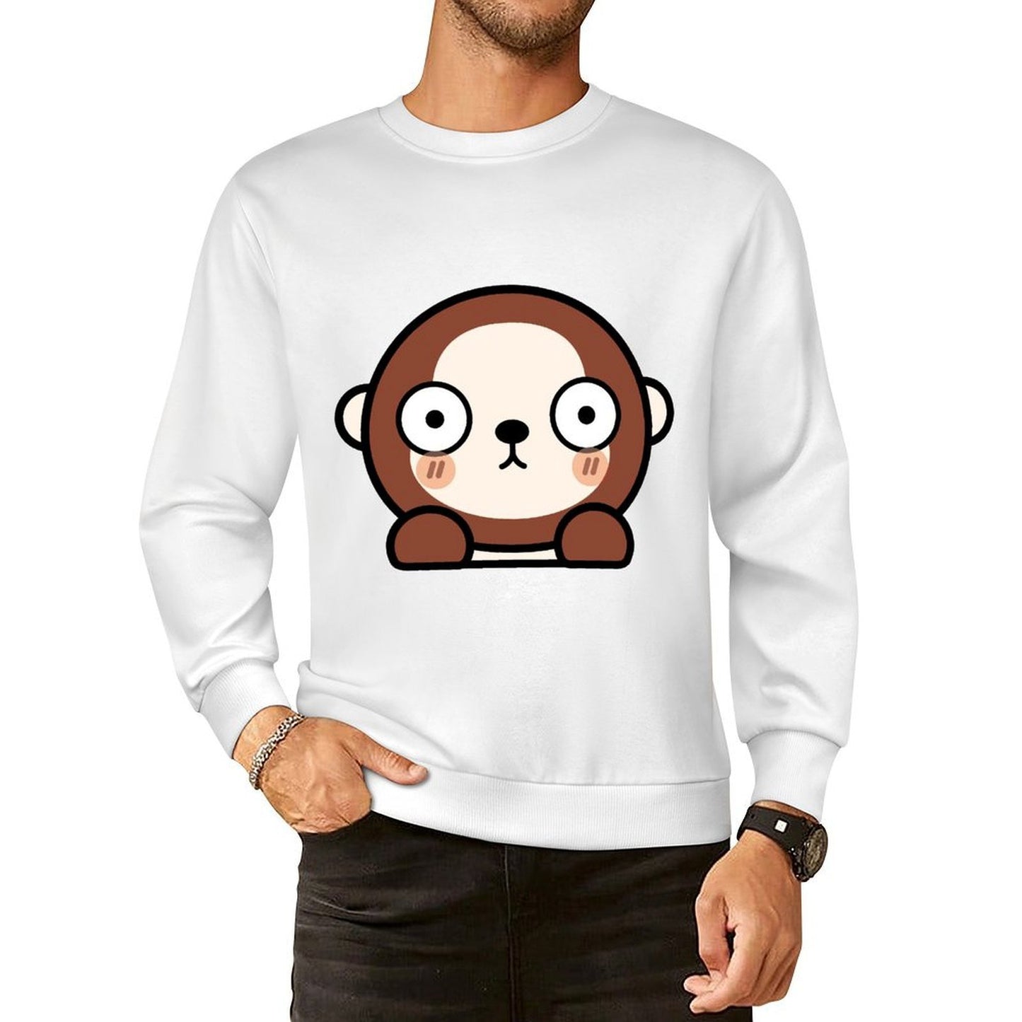 Front Patterned Long Sleeve TopTimelessStyle Pocket Tee