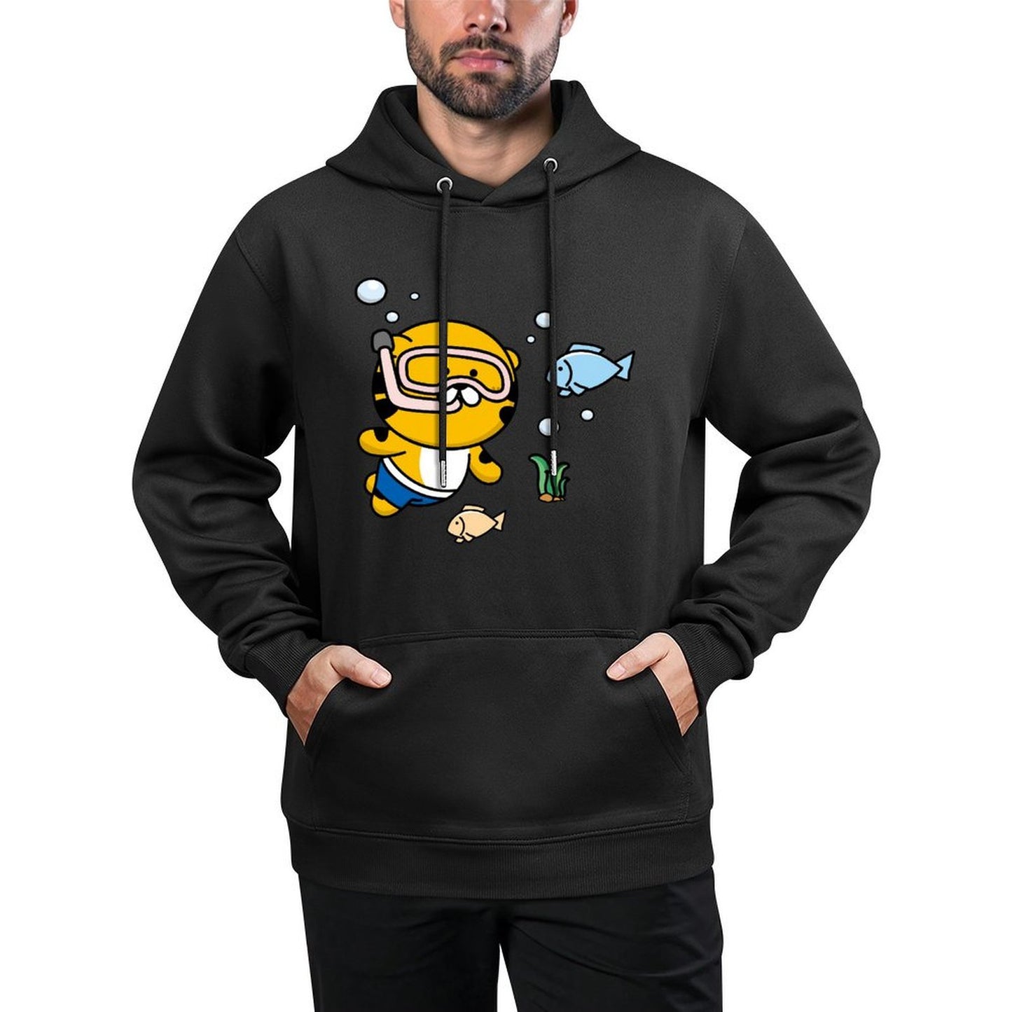 IPBR 250g Hooded Pocket Sweatshirt Front GraphicMen's Hooded  Sweatshirt4000003