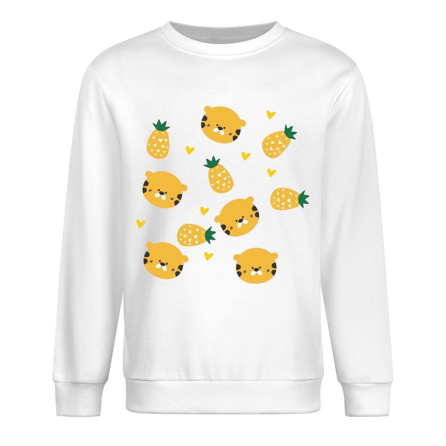 Front Patterned Long Sleeve TopStrong Tear-Resistant