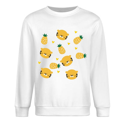 Front Patterned Long Sleeve TopStrong Tear-Resistant