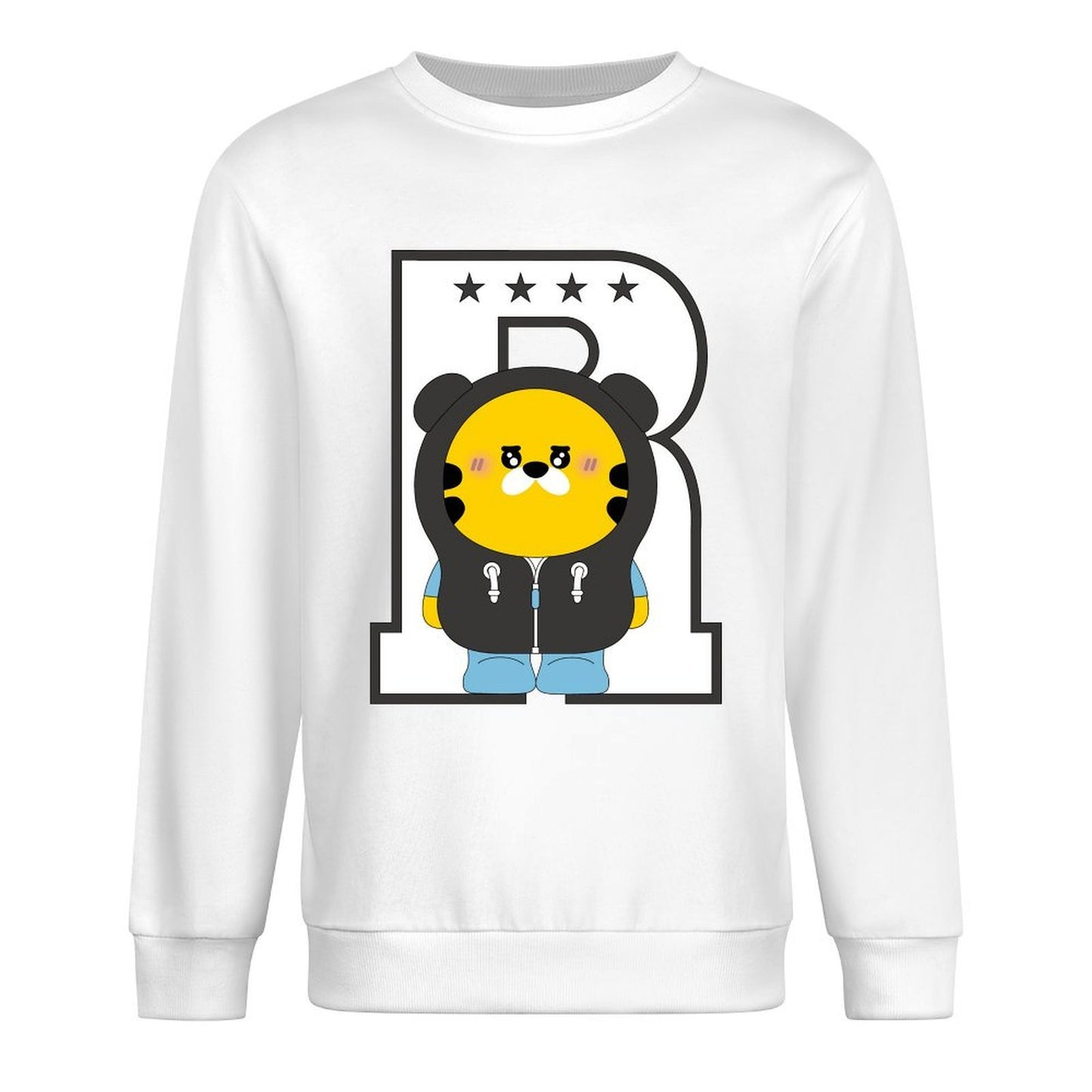 Front Patterned Long Sleeve TopActiveWear EverydayWear