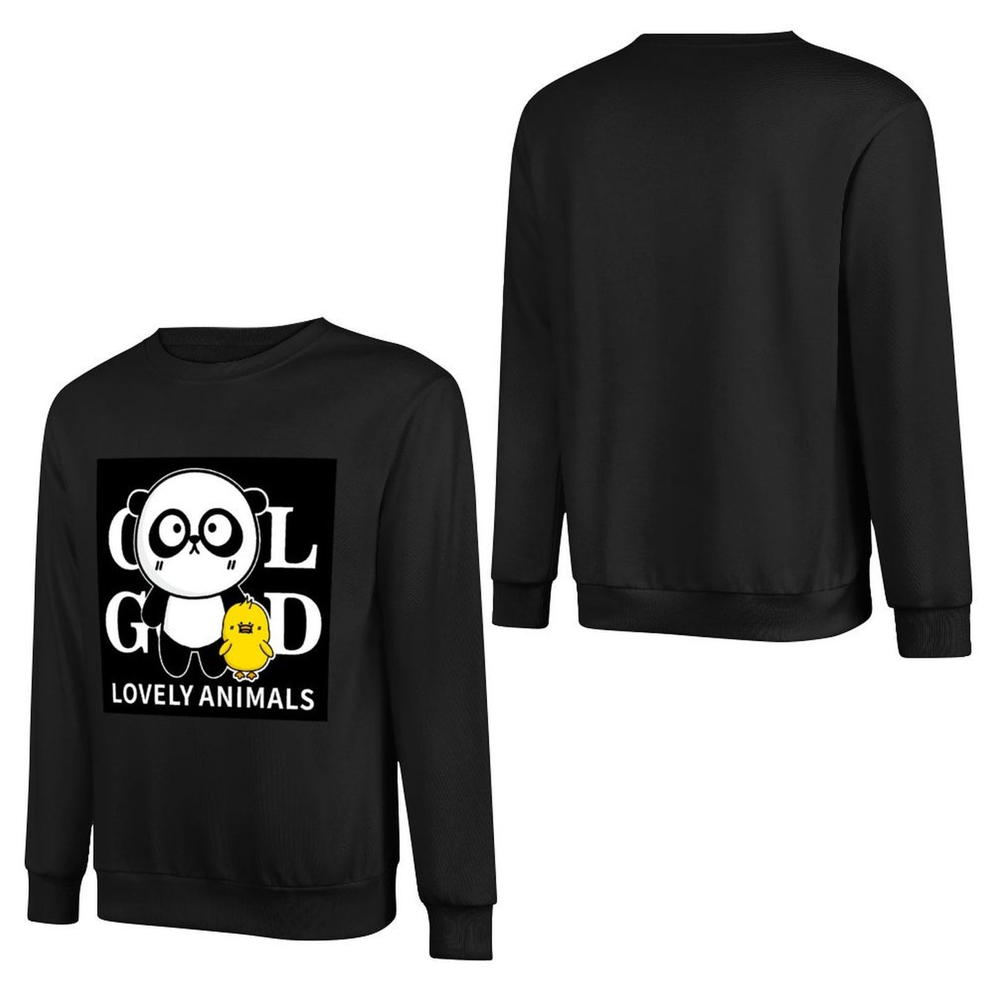 Front Patterned Long Sleeve TopCasual Relaxed