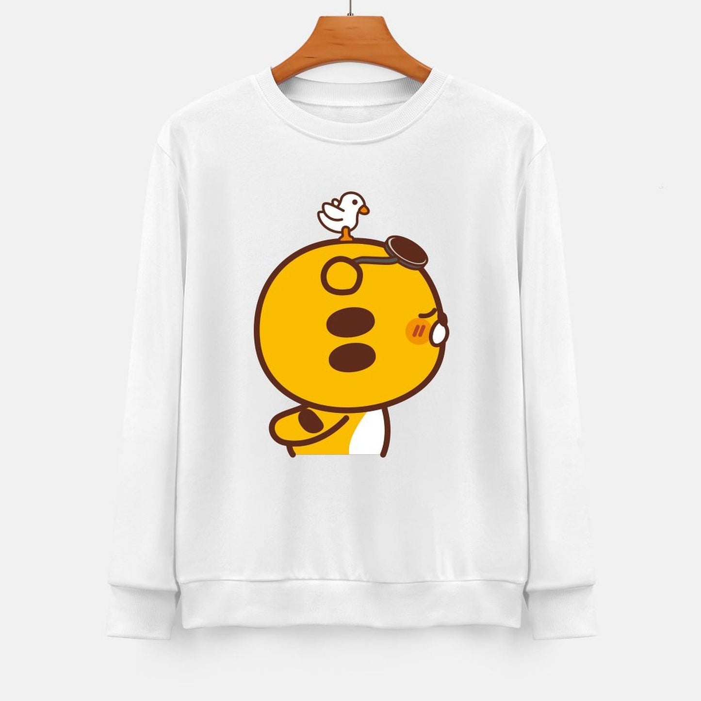 Front Patterned Long Sleeve TopClassicFit RelaxFit