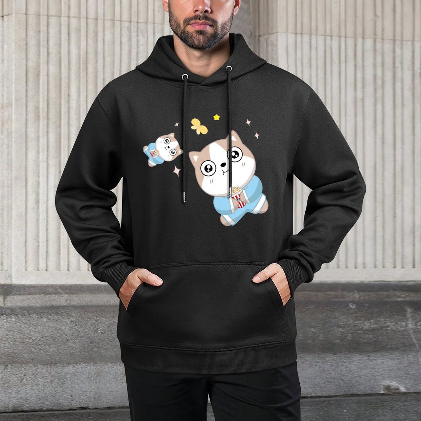 IPBR 250g Hooded Pocket Sweatshirt Front GraphicMen's Hooded  Sweatshirt4000762