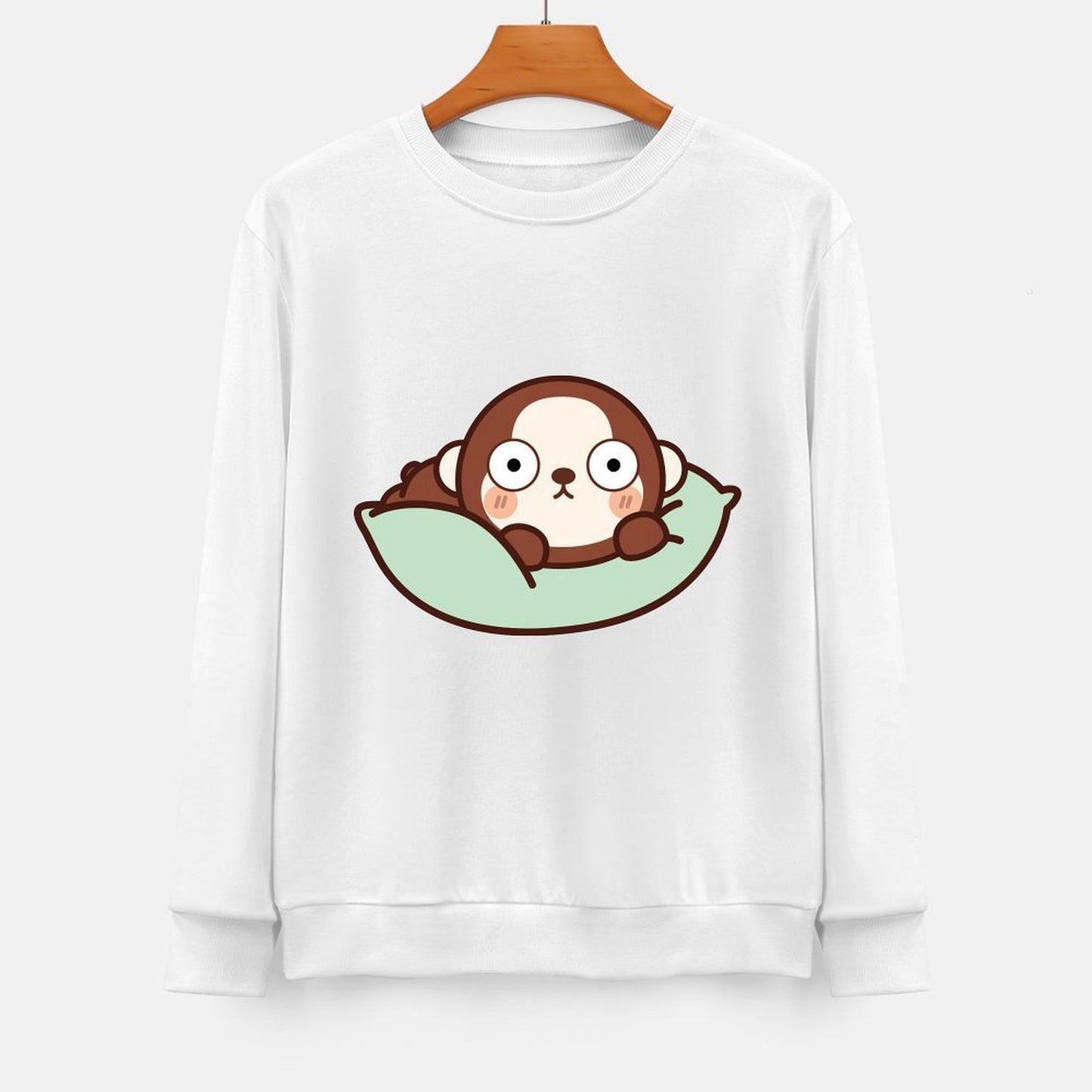 Front Patterned Long Sleeve TopLightweight Standard