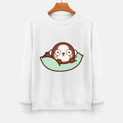 Front Patterned Long Sleeve TopLightweight Standard