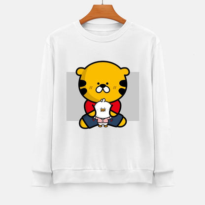 Front Patterned Long Sleeve TopSoft-Touch ModernFit