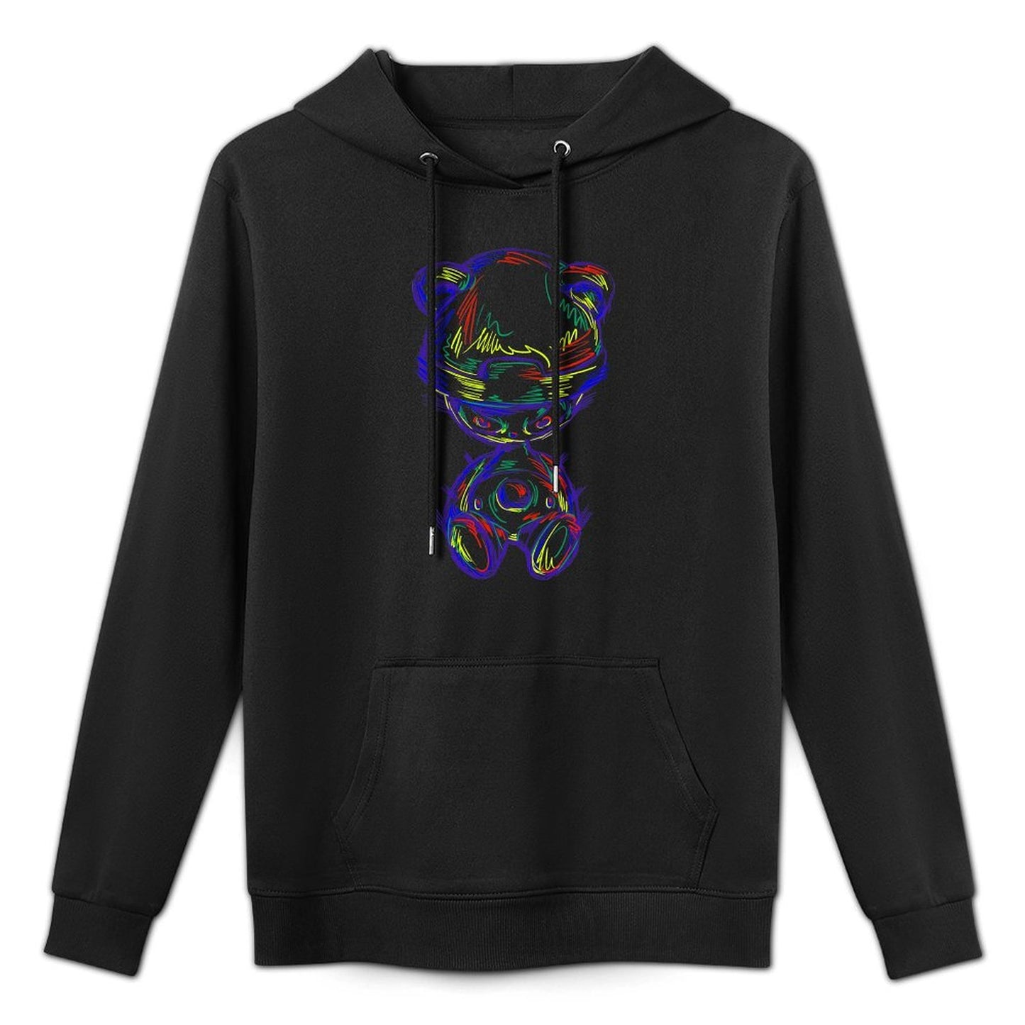 Hoodie Front PatternPocket Tee Moisture-Wicking
