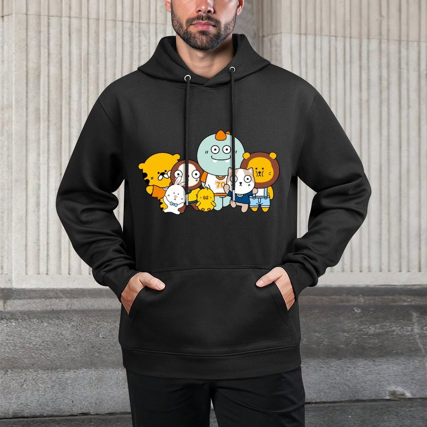 Wrinkle-Free Unisex Front Graphic Hoodies