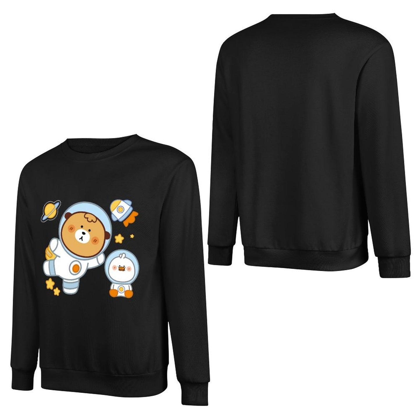 Front Patterned Long Sleeve TopFresh AllSeason