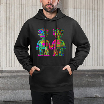 IPIB 250g Hooded Pocket Sweatshirt Front GraphicMen's Hooded  Sweatshirt6000088-2