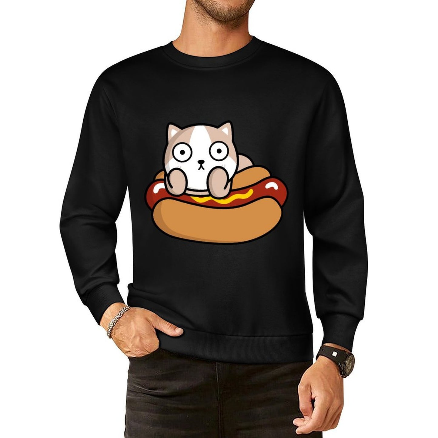 Front Patterned Long Sleeve TopClean Edges Weekend