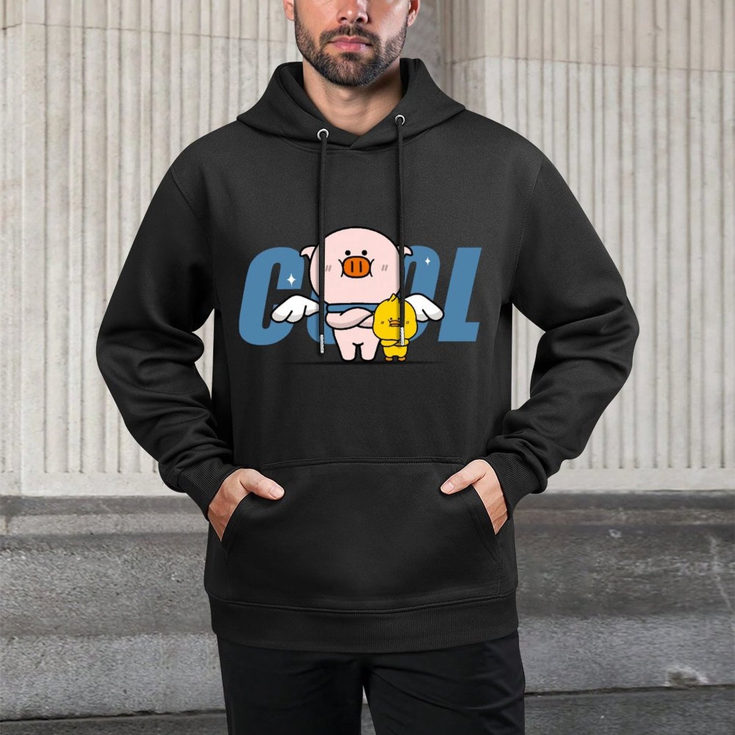 IPBR 250g Hooded Pocket Sweatshirt Front GraphicMen's Hooded  Sweatshirt4001092