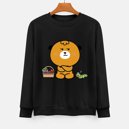  Front Patterned Long Sleeve TopClean Edges Easy-Care