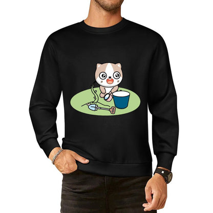 Front Patterned Long Sleeve TopHigh-Quality Plain