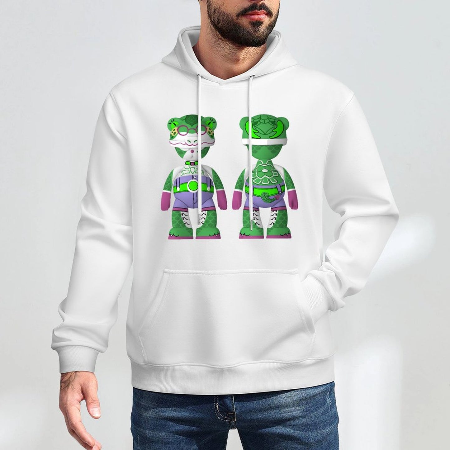 Hoodie Front PatternSmooth Solid