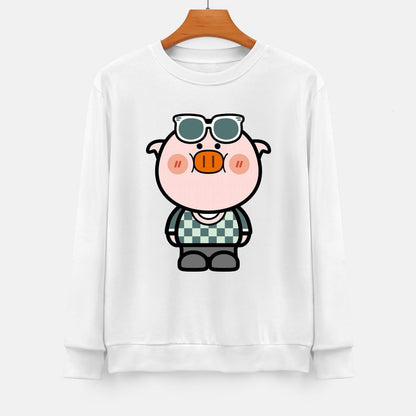 Front Patterned Long Sleeve TopPocket Tee Classic Fit