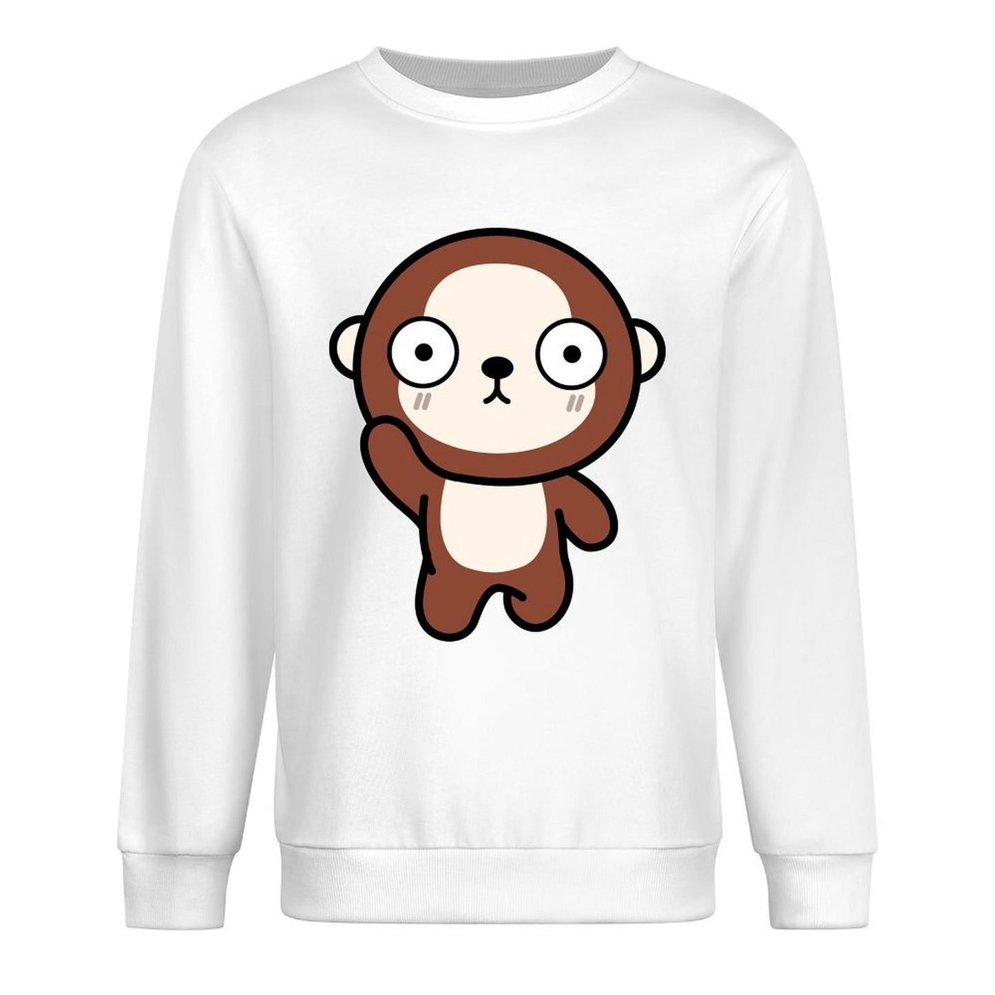 Front Patterned Long Sleeve TopShrink-Resistant TimelessStyle