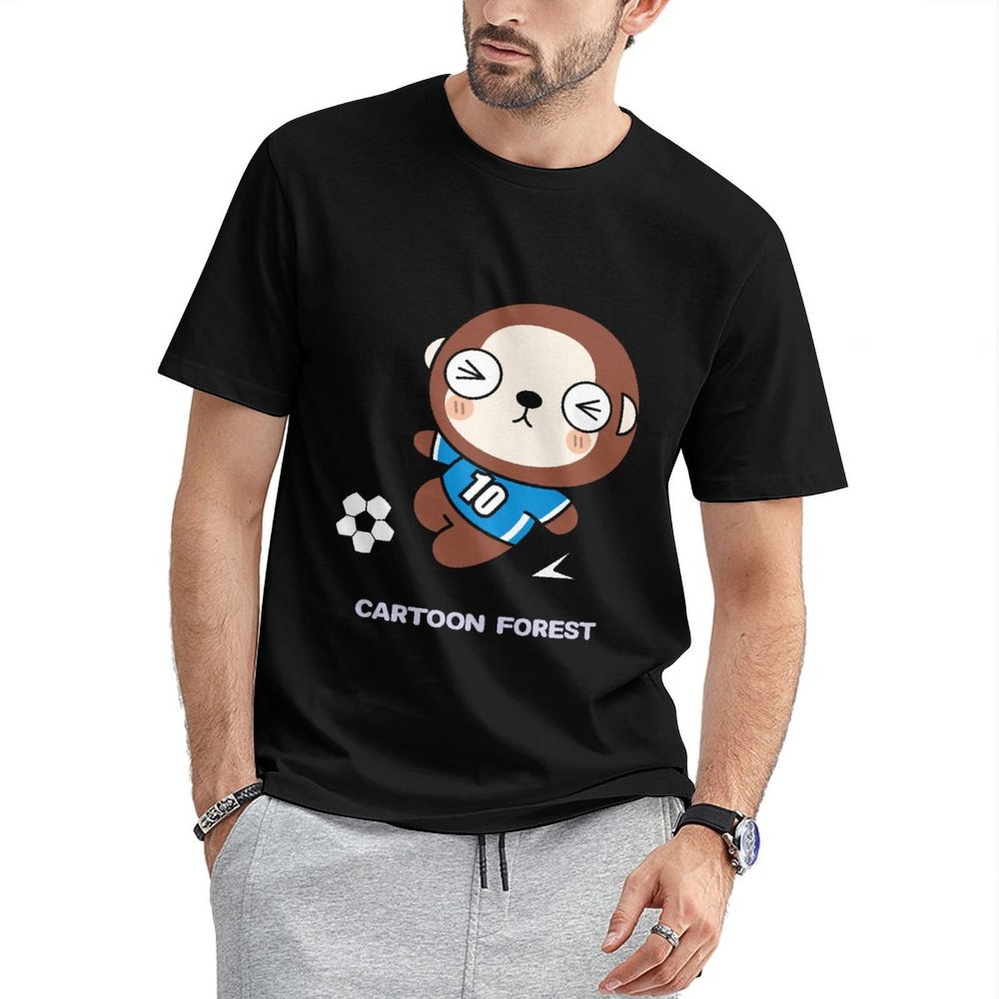 Shrink-Resistant Lightweight Front Graphic T-shirt