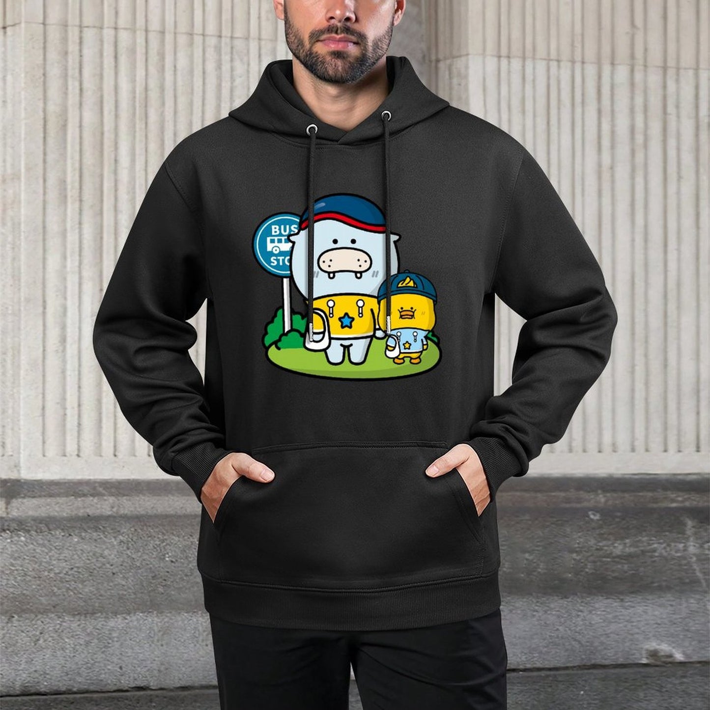 ClassicLine Cotton Front Graphic Hoodies
