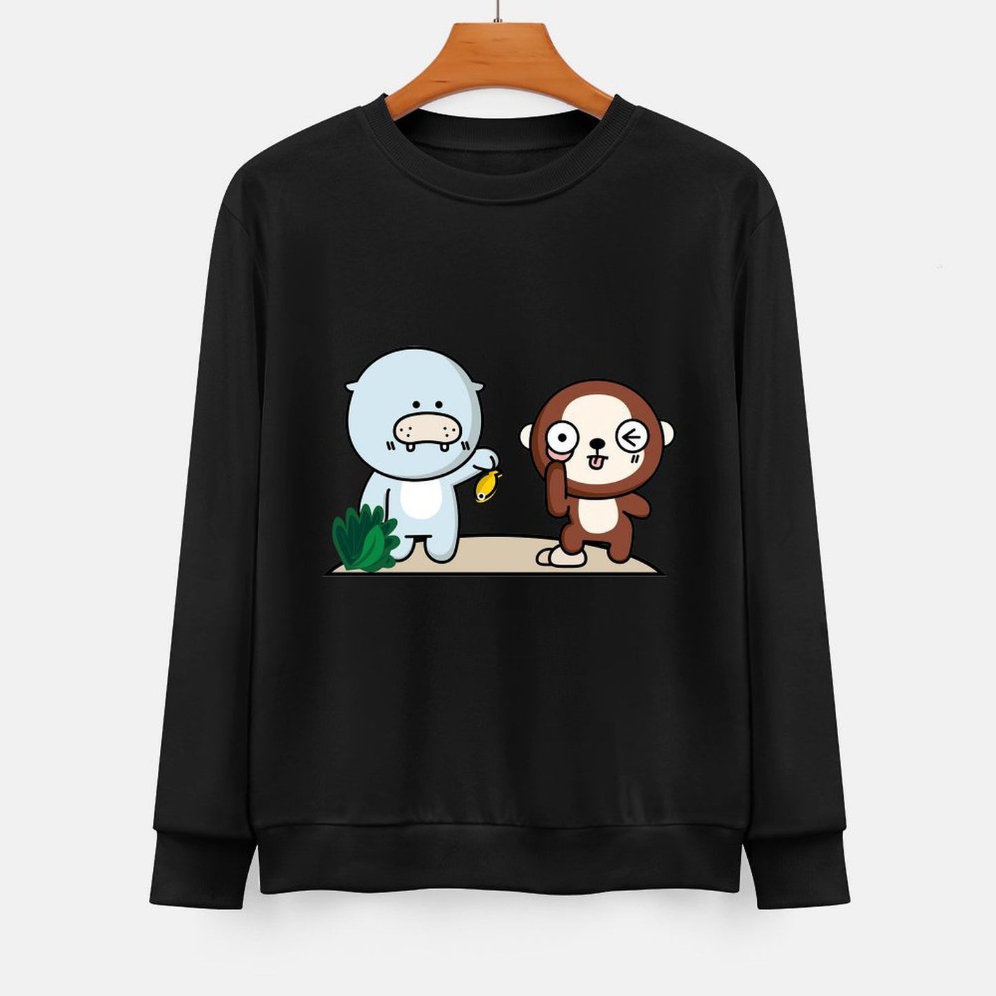 Front Patterned Long Sleeve TopPureStyle ComfortLine