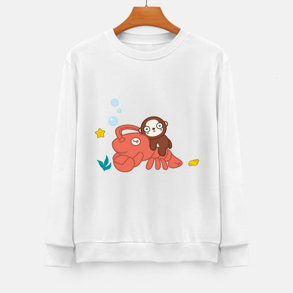 Front Patterned Long Sleeve TopEasy-Care Sharp