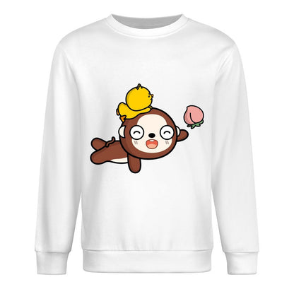 Front Patterned Long Sleeve TopShrink-Resistant EssentialFit