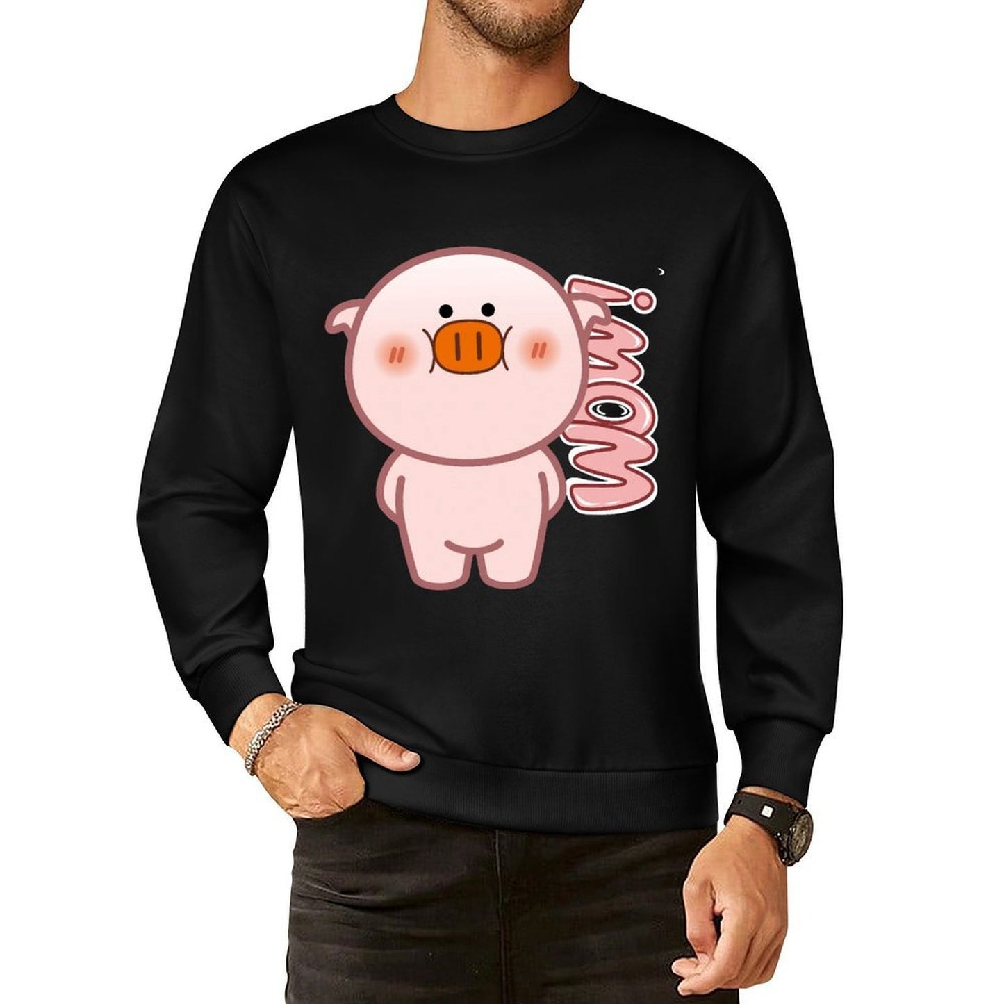 Front Patterned Long Sleeve TopComfortSeries Soft