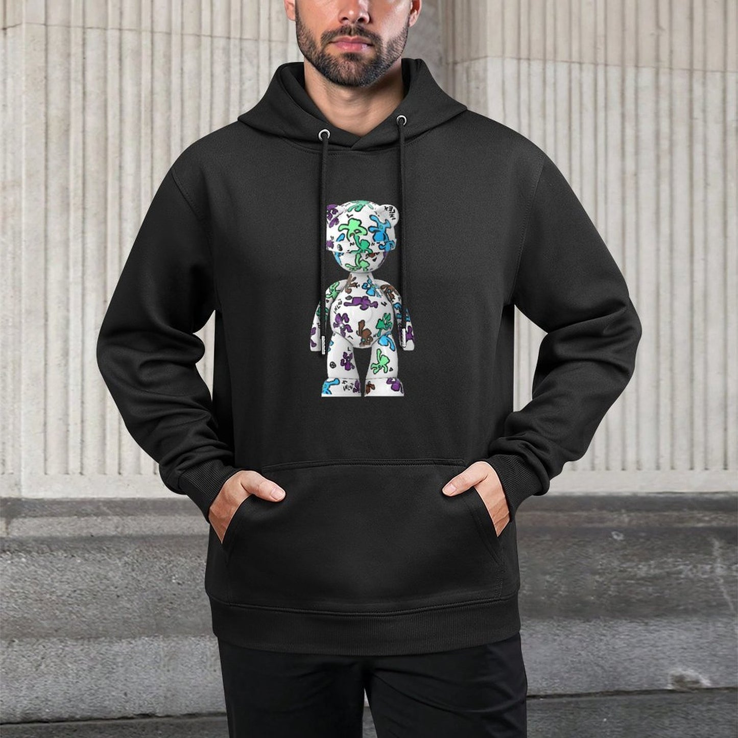 IPIB 250g Hooded Pocket Sweatshirt Front GraphicMen's Hooded  Sweatshirt6000070-6