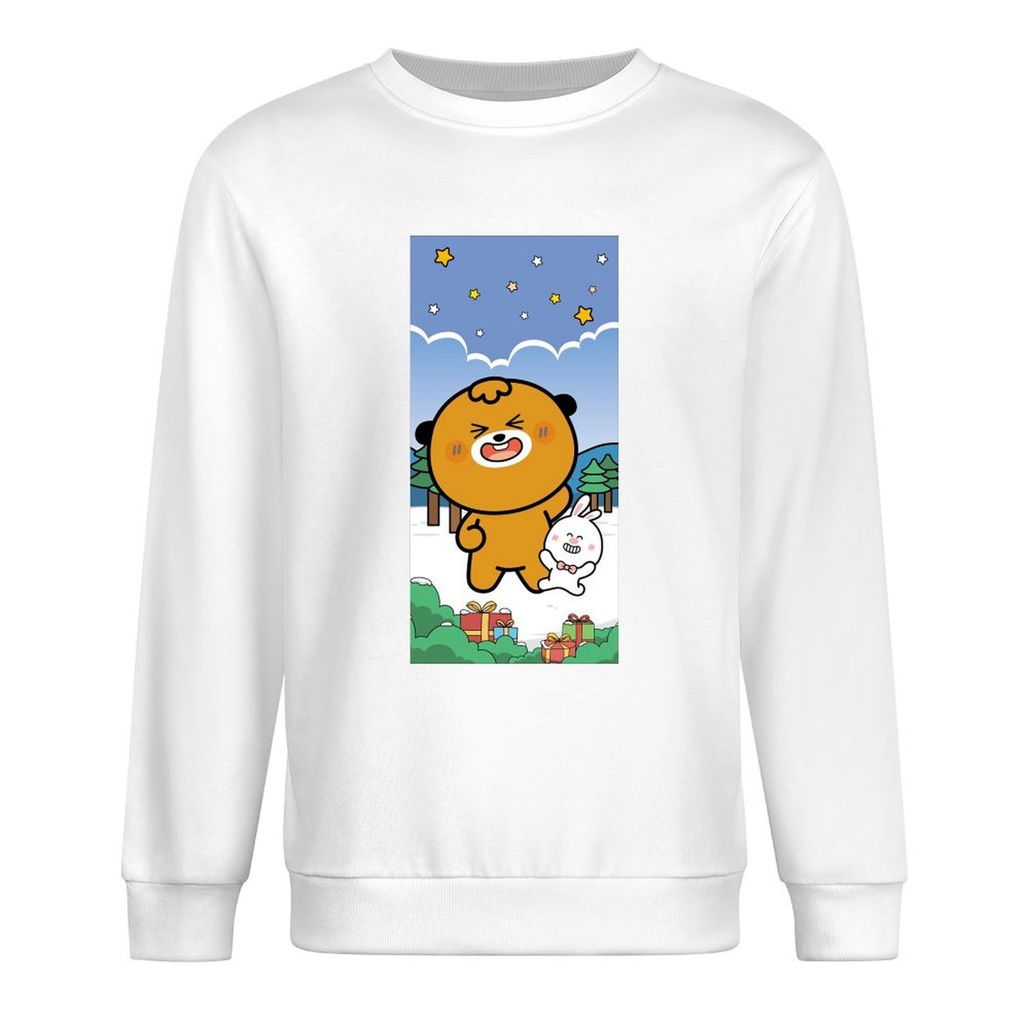 Front Patterned Long Sleeve TopEdition Softstyle