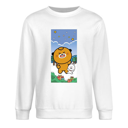 Front Patterned Long Sleeve TopEdition Softstyle