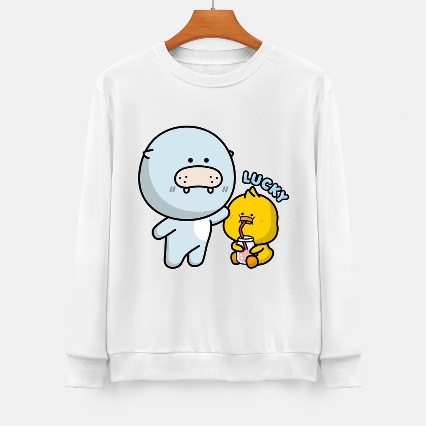 Front Patterned Long Sleeve TopTimeless Smooth Feel