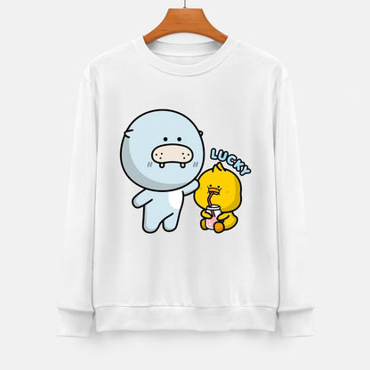 Front Patterned Long Sleeve TopTimeless Smooth Feel