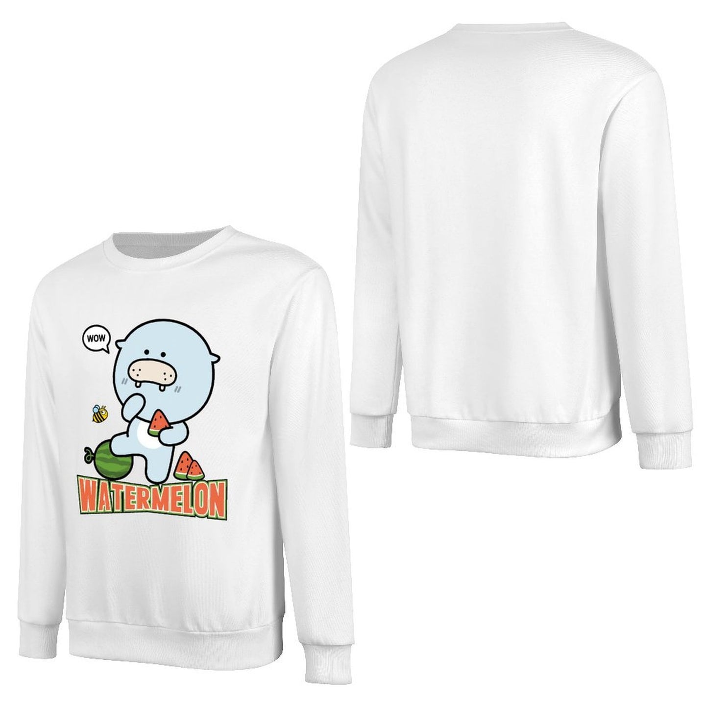 Front Patterned Long Sleeve TopFresh PureStyle