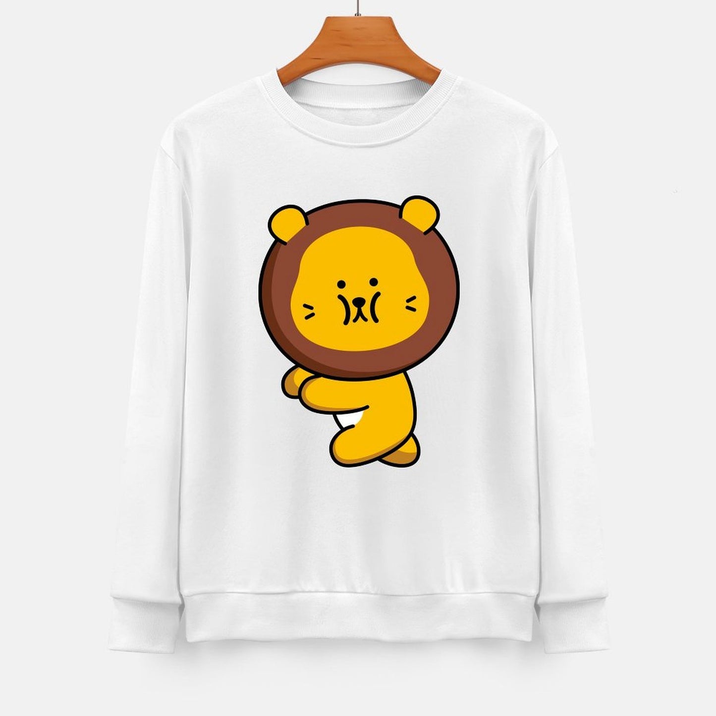 Front Patterned Long Sleeve TopFade-Resistant Soft