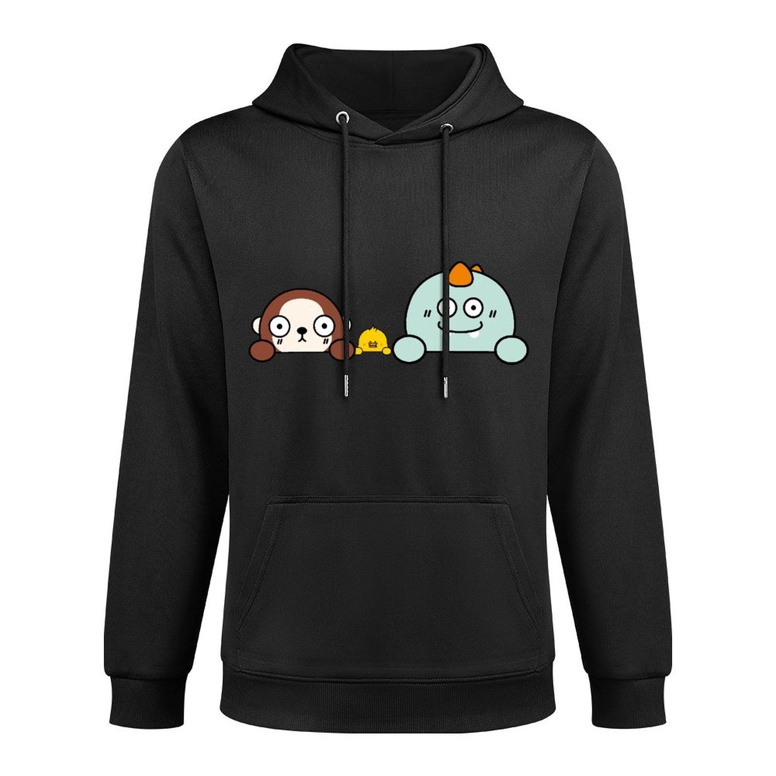 Fade-Resistant Plain Front Graphic Hoodies