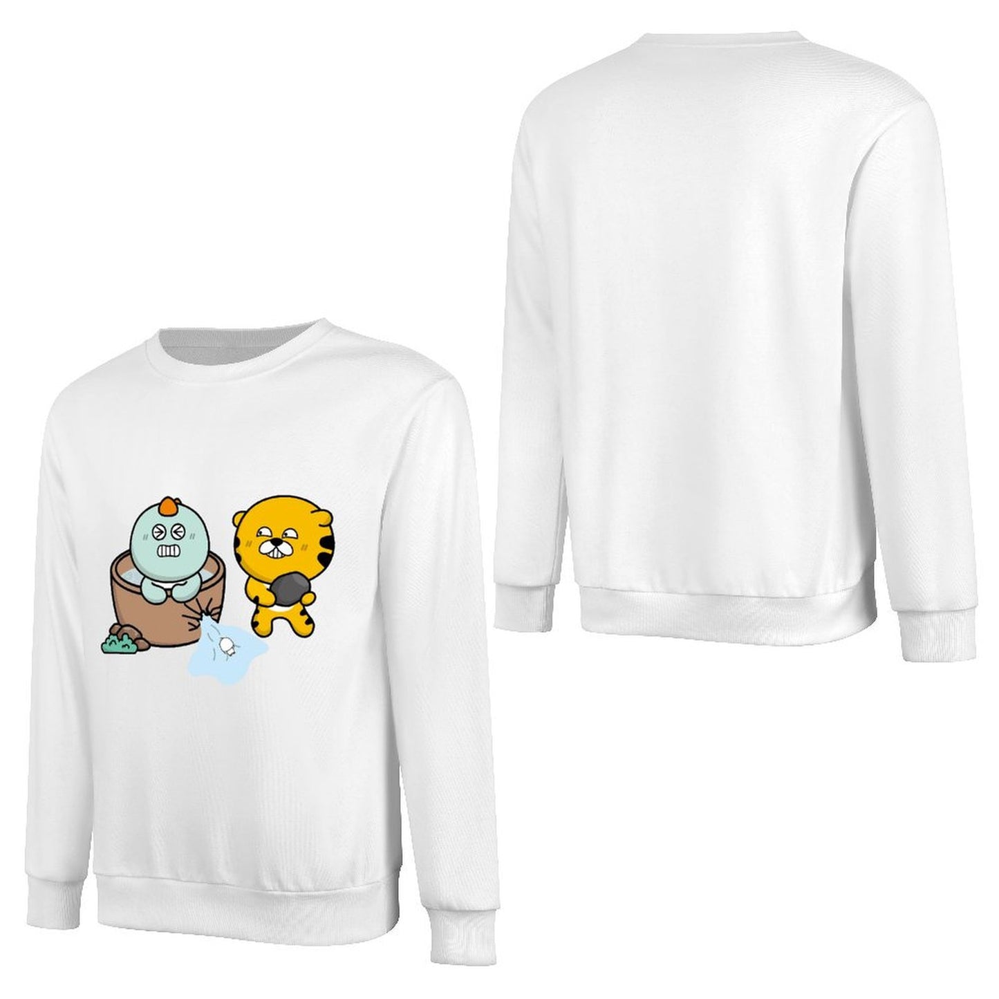 Front Patterned Long Sleeve TopEco / Sustainable Fitted