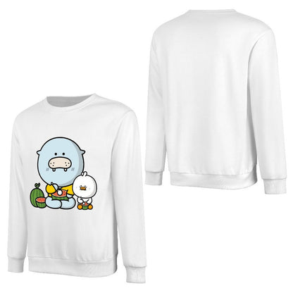 Front Patterned Long Sleeve TopRetro Fitted