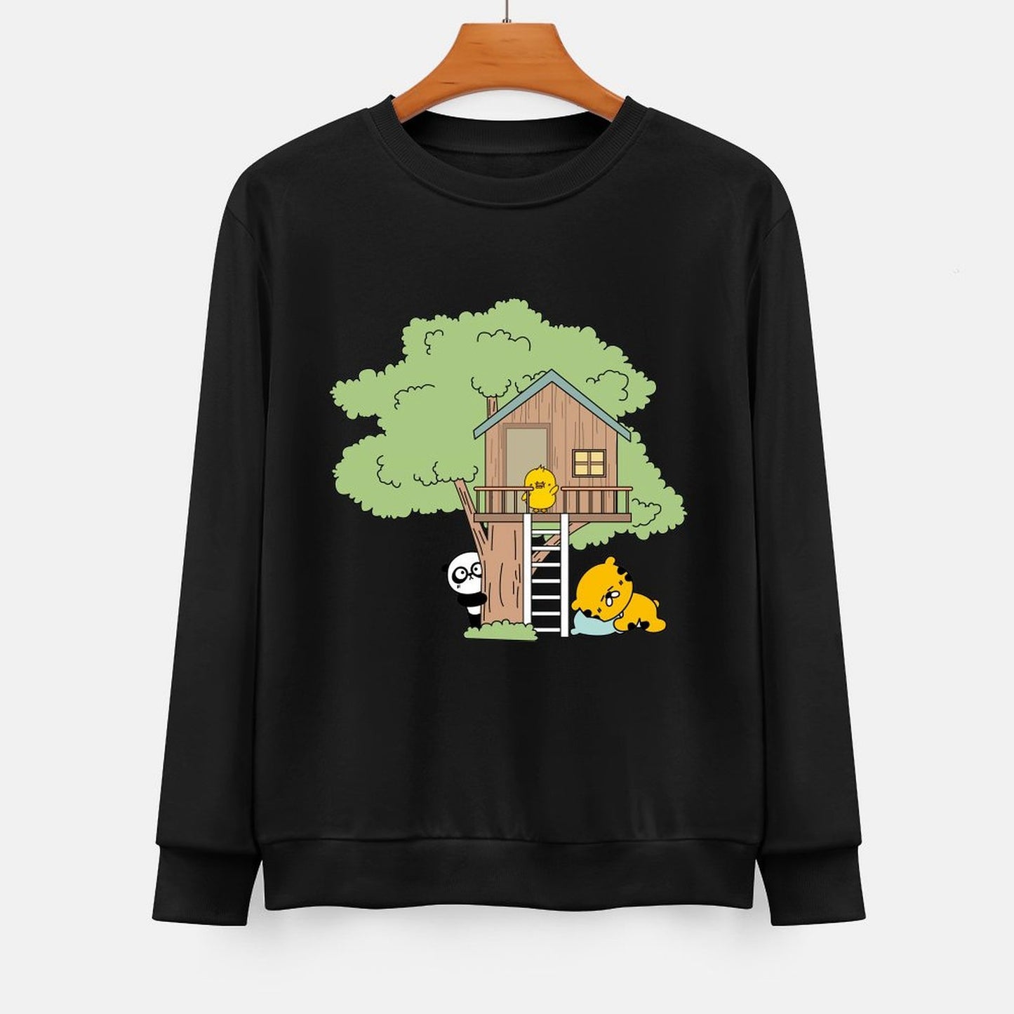  Front Patterned Long Sleeve TopOriginal Heat-Transfer